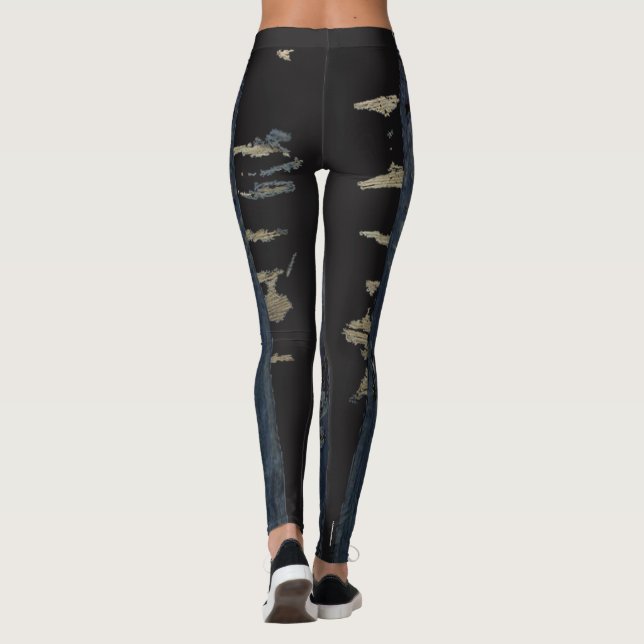 Impresión de leggings de denims (Reverso)