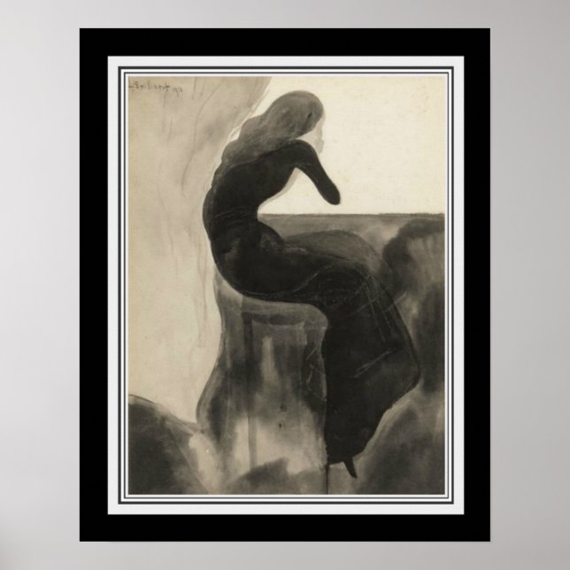 Impresión de Léon Spilliaert "La Princesse Maleine (Frente)