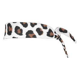 Impresión de leopardo blanco