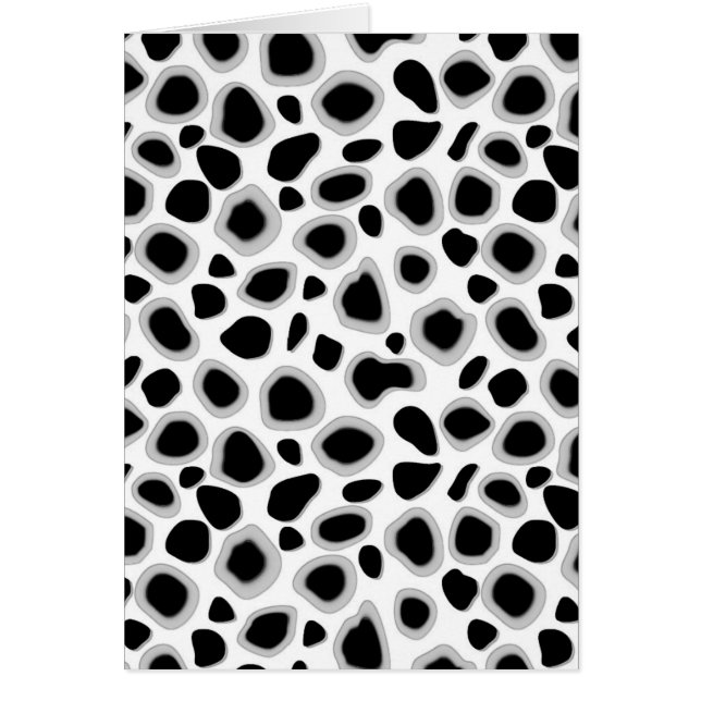 Impresión de leopardo - Blanco y negro (Frente)