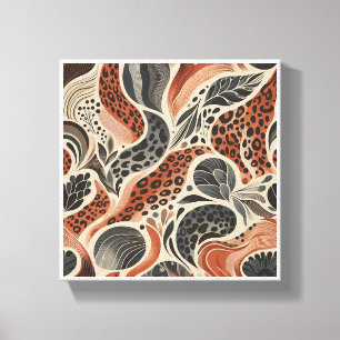 Impresión de leopardo boho moderno - Piel de anima