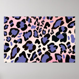 Impresión de leopardo de Lavender: diseño suave y 
