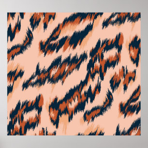 Impresión de leopardo: Diseño sin costura textil.