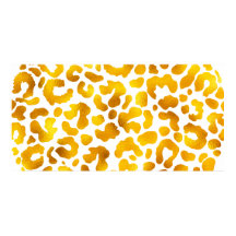 Impresión de leopardo dorado y blanco: lujosa y Mo