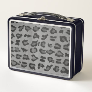 Impresión de leopardo negro y gris de moda de Guay