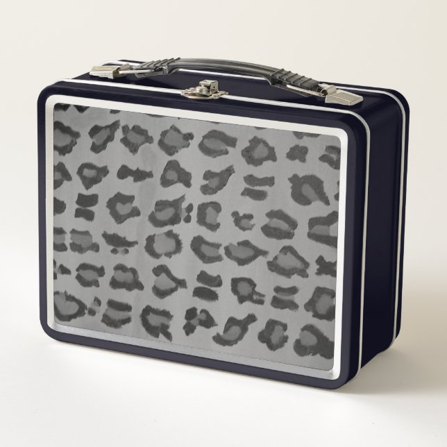 Impresión de leopardo negro y gris de moda de Guay (Anverso)