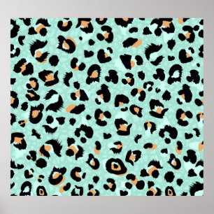 Impresión de leopardo, patrón animal
