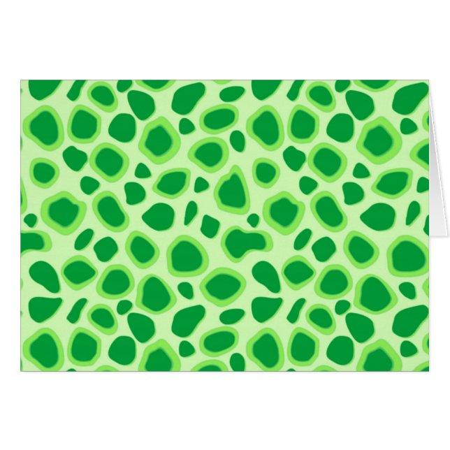 Impresión de leopardo - Tonos de verde animo (Anverso (Horizontal))