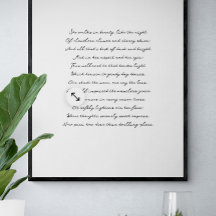 Impresión de letras personalizados, arte de letras