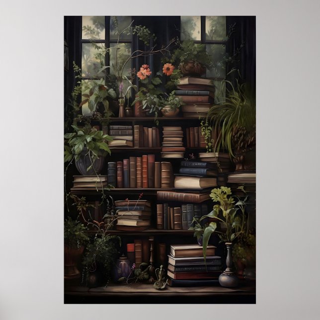 Impresión de Libros Botánicos, Biblioteca Verde, V (Frente)