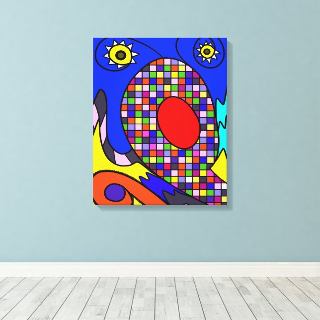 Impresión de lienzo abstracto (Insitu (piso de madera))