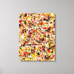 Impresión de lienzo abstracto Annelisa No. 7