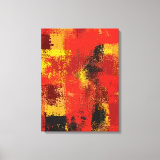 Impresión de lienzo abstracto de 1963 (Anverso)