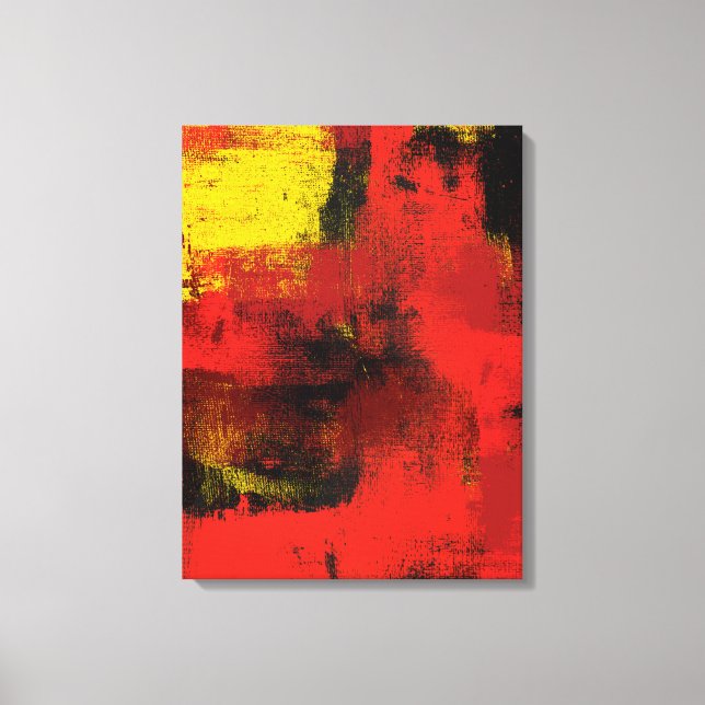 Impresión de lienzo abstracto de 1965 (Anverso)