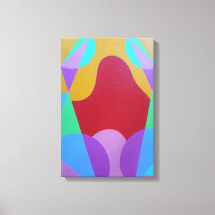 Impresión de lienzo abstracto de colores pastel