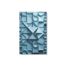 Impresión de lienzo abstracto de geometría tranqui