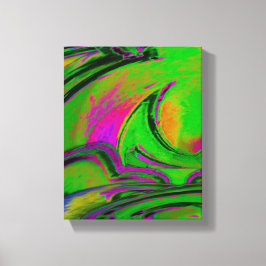 Impresión de lienzo abstracto verde