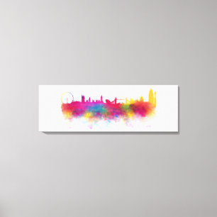 Impresión de lienzo acuático moderno en el Skyline