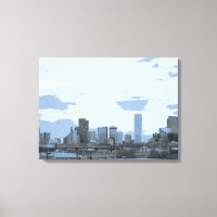 Impresión de lienzo artístico de Denver Colorado