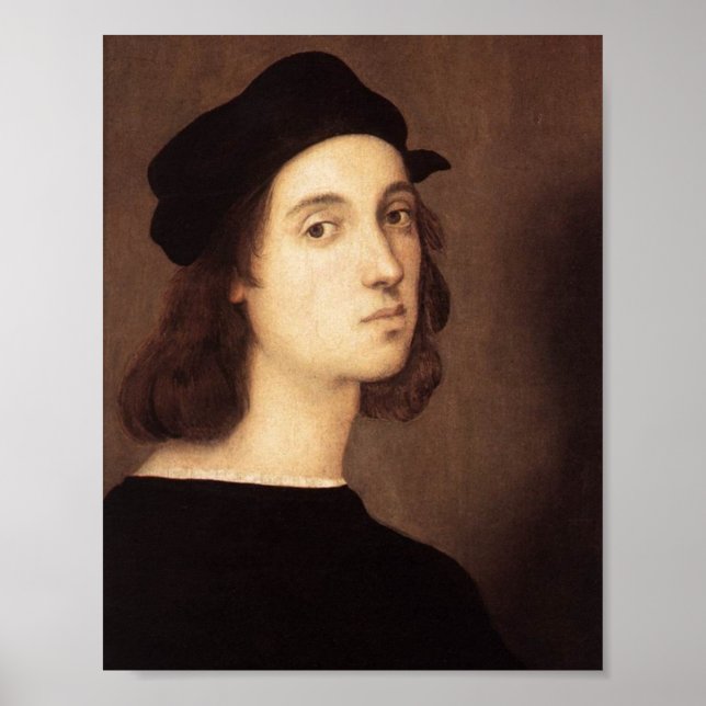 Impresión de lienzo autorretrato de Raphael (Frente)