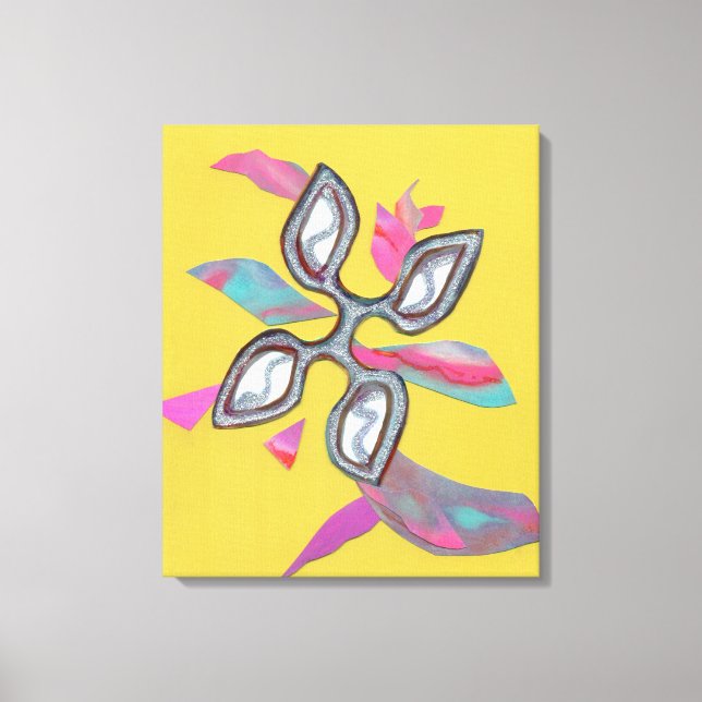 Impresión de lienzo Bella Artes de corte amarillo (Anverso)