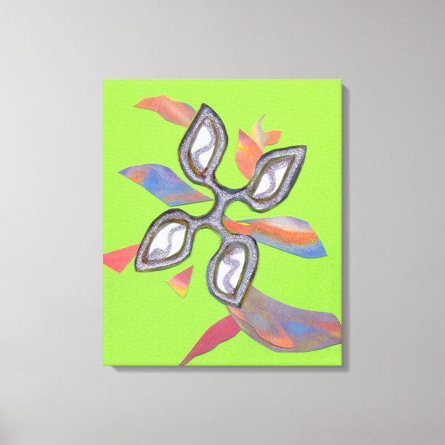 Impresión de lienzo Bella Artes de corte verde (Anverso)