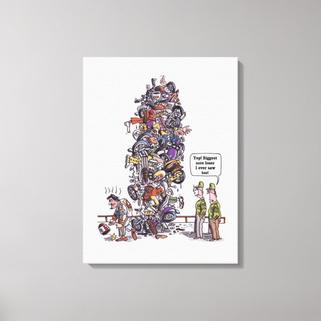 Impresión de lienzo blanco más grande de pérdida d (Anverso)