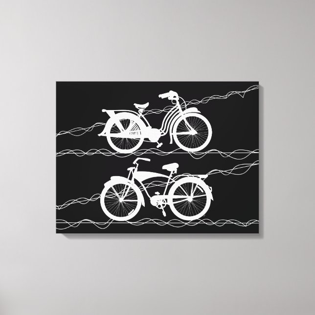 Impresión de lienzo blanco para bicicleta (Anverso)
