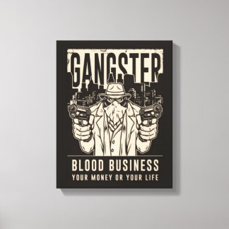 Impresión de lienzo comercial de sangría de gangst