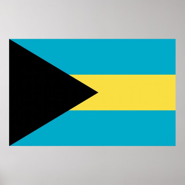 Impresión de lienzo con bandera de Bahamas (Frente)