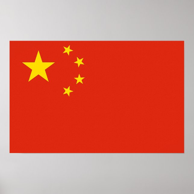 Impresión de lienzo con bandera de China (Frente)
