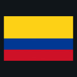Impresión de lienzo con bandera de Colombia<br><div class="desc">Gran imagen de lienzo con bandera de Colombia. Este producto es su personalizable.</div>