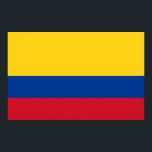 Impresión de lienzo con bandera de Colombia<br><div class="desc">Gran imagen de lienzo con bandera de Colombia. Este producto es su personalizable.</div>