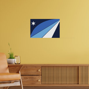 Impresión de lienzo con bandera de Columbia, Carol