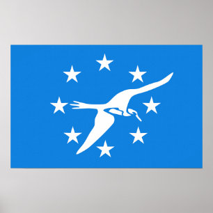 Impresión de lienzo con bandera de Corpus Christi,