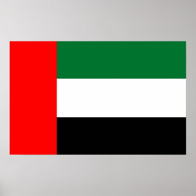 Impresión de lienzo con bandera de Emiratos Árabes (Frente)