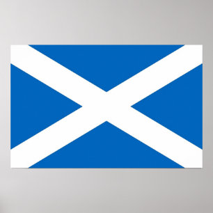 Impresión de lienzo con bandera de Escocia