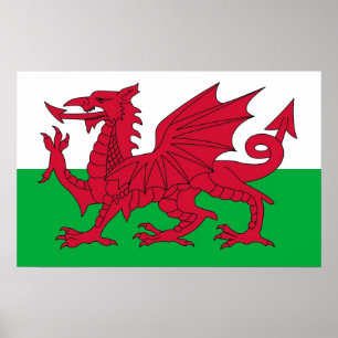 Impresión de lienzo con bandera de Gales