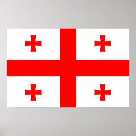 Impresión de lienzo con bandera de Georgia