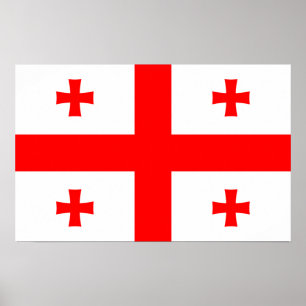 Impresión de lienzo con bandera de Georgia