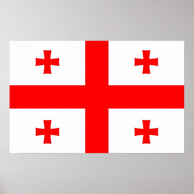 Impresión de lienzo con bandera de Georgia (Frente)