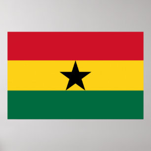 Impresión de lienzo con bandera de Ghana