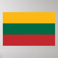 Impresión de lienzo con bandera de Lituania