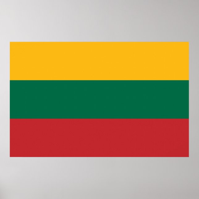 Impresión de lienzo con bandera de Lituania (Frente)