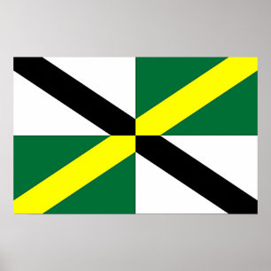 Impresión de lienzo con bandera de Monterrey, EE.U