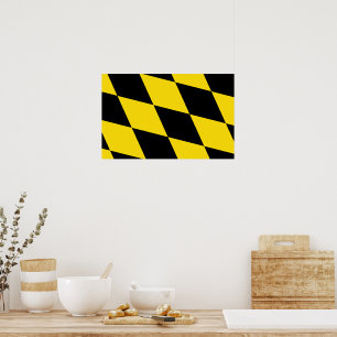 Impresión de lienzo con bandera de Múnich, Baviera