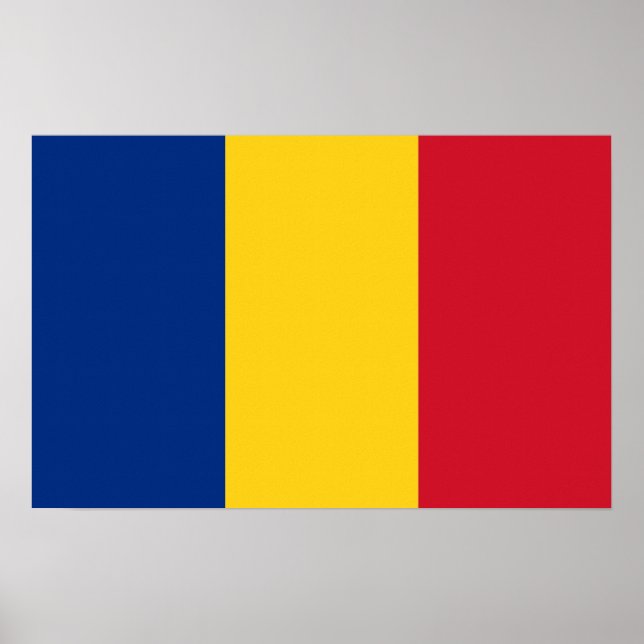 Impresión de lienzo con bandera de Rumania (Frente)