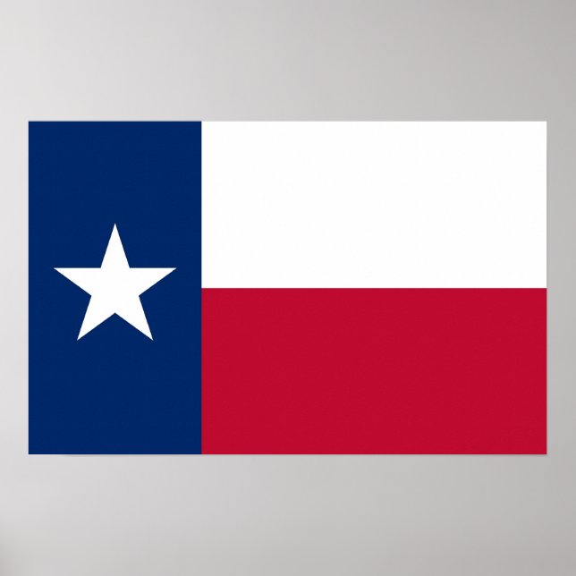 Impresión de lienzo con bandera de Texas, EE.UU. (Frente)