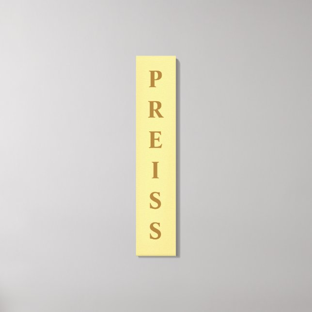 Impresión de lienzo con nombre/familia/apellido de (Anverso)