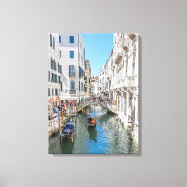 Impresión de lienzo con vistas al canal de Venecia